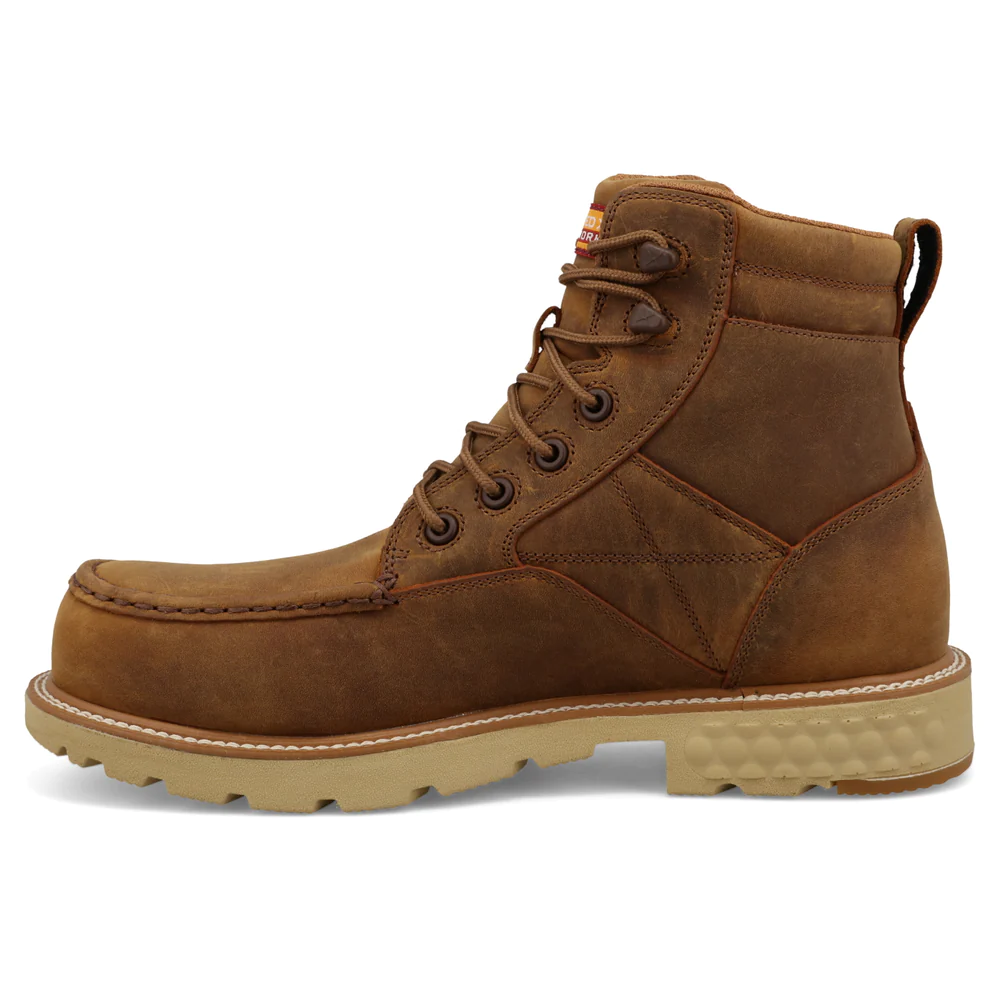 Twisted X Men’s 6′ Lace Up Nano Toe Boots-Brown