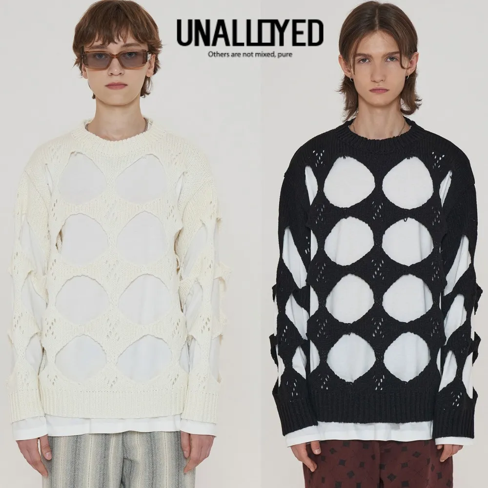 UNALLOYED  |Unisex Street Style Long Sleeves Sweaters