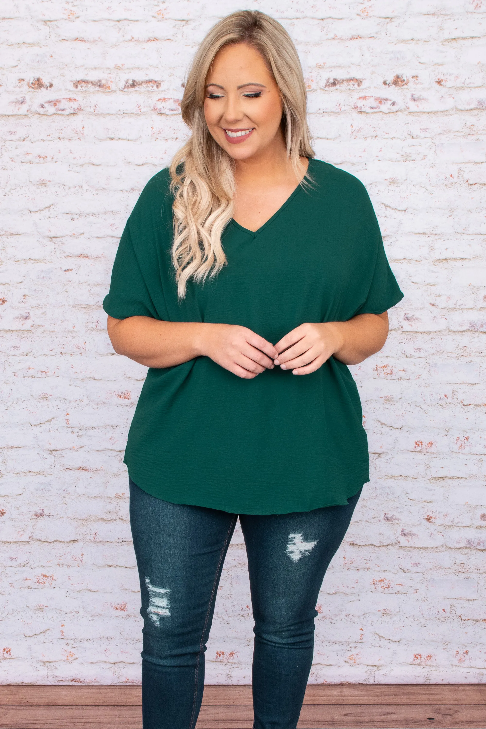 Undeniably Necessary Top, Hunter Green