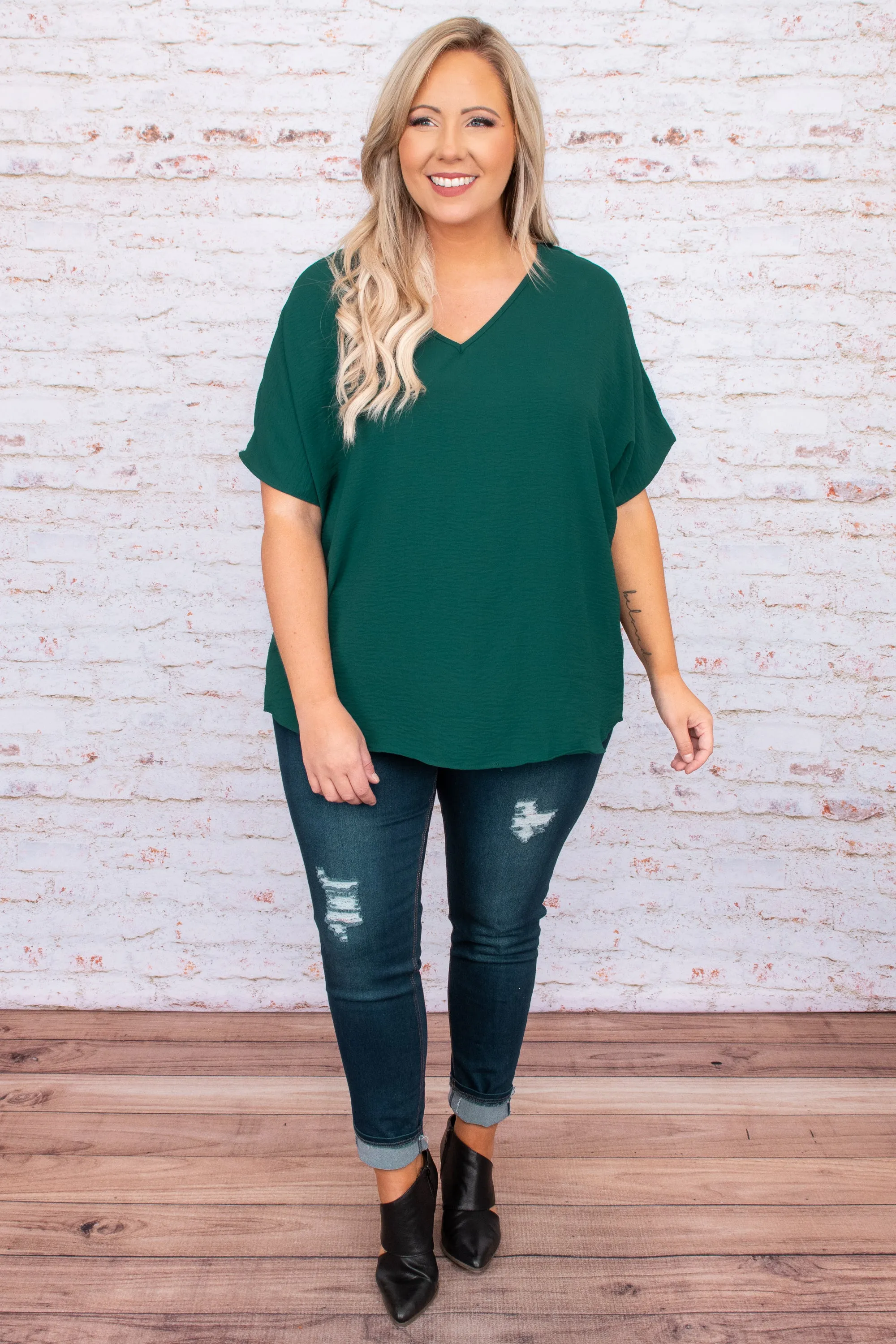 Undeniably Necessary Top, Hunter Green