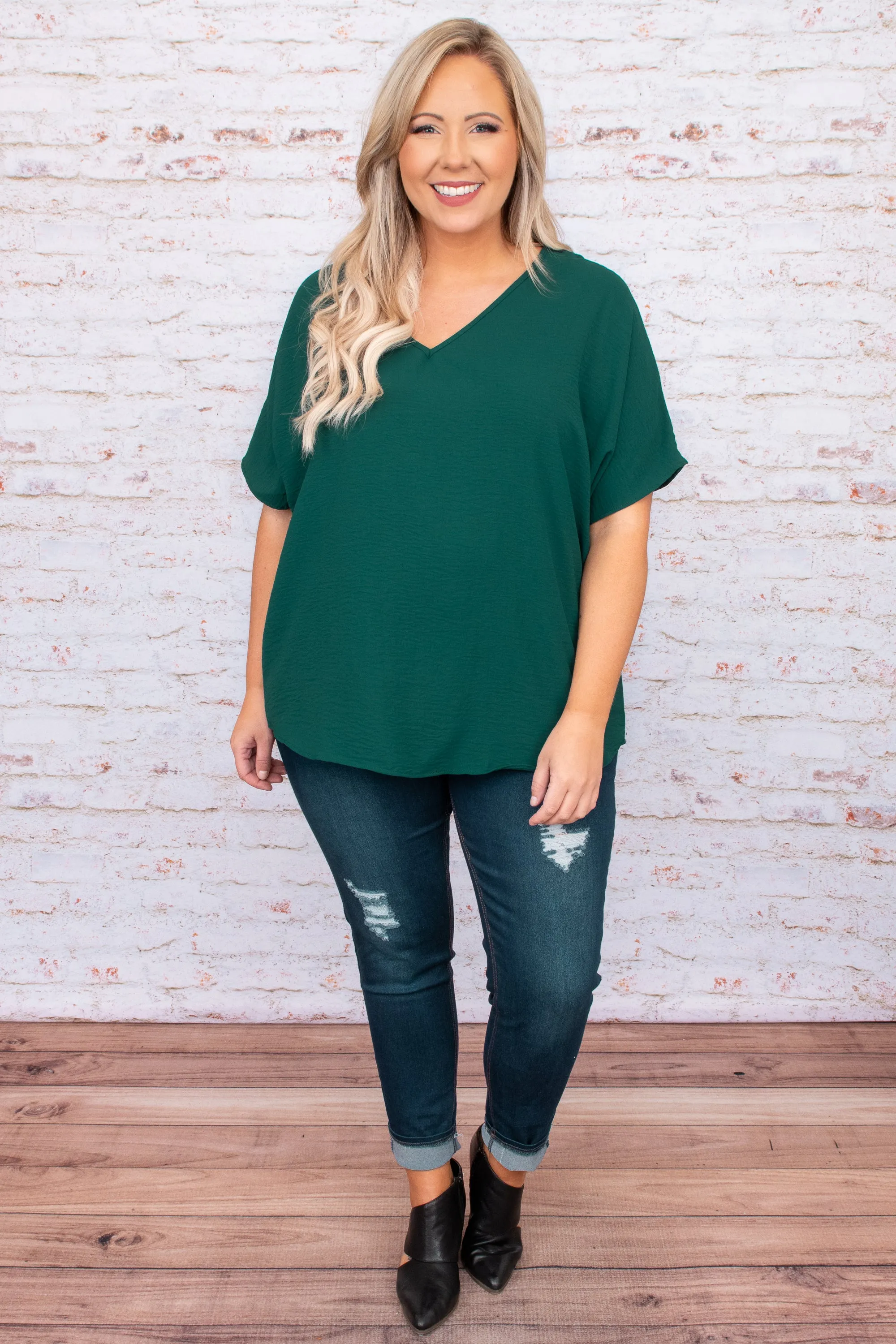 Undeniably Necessary Top, Hunter Green