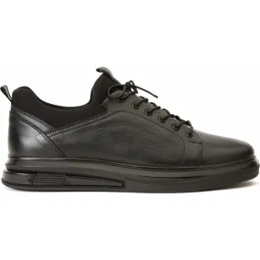 Vinci Leather The Vilnius Black Leather Sneaker