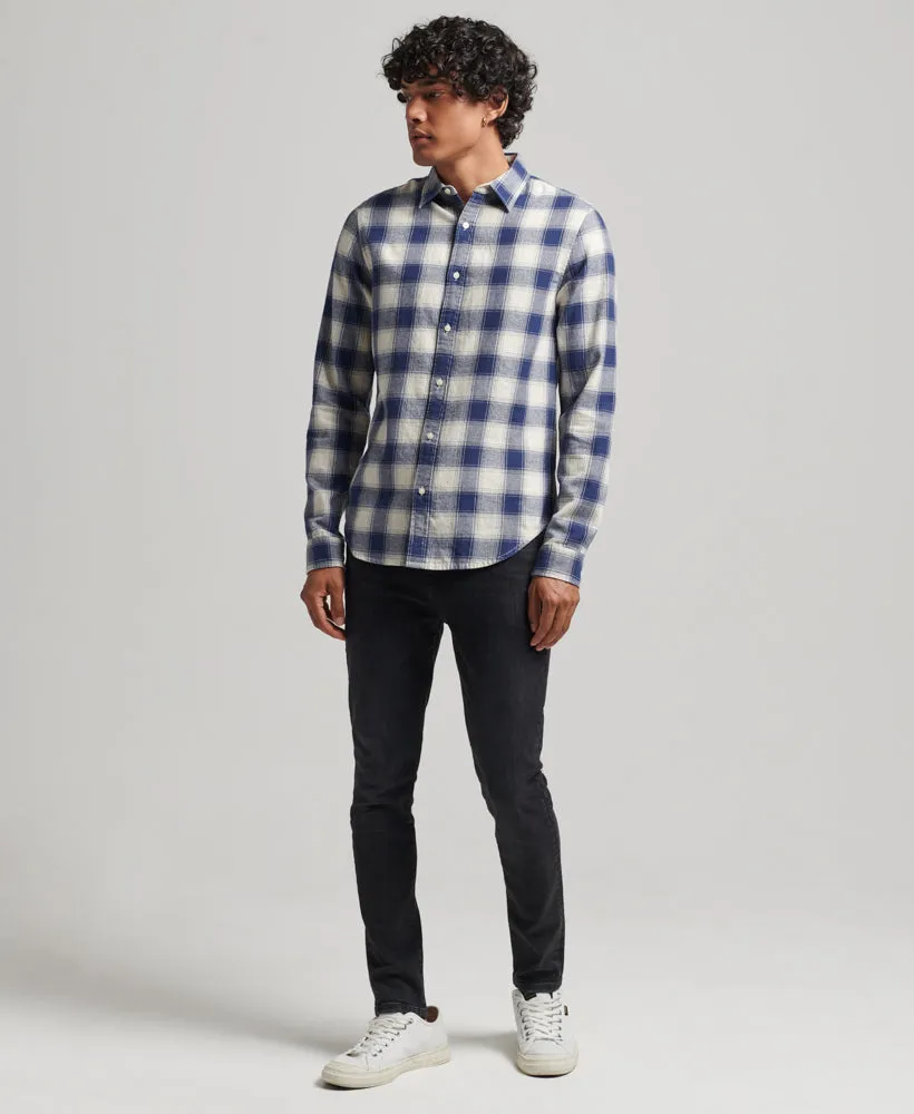 Vintage Check Shirt | Navy Off White Ombre