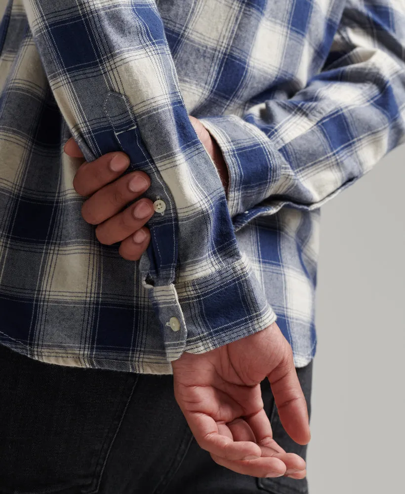 Vintage Check Shirt | Navy Off White Ombre