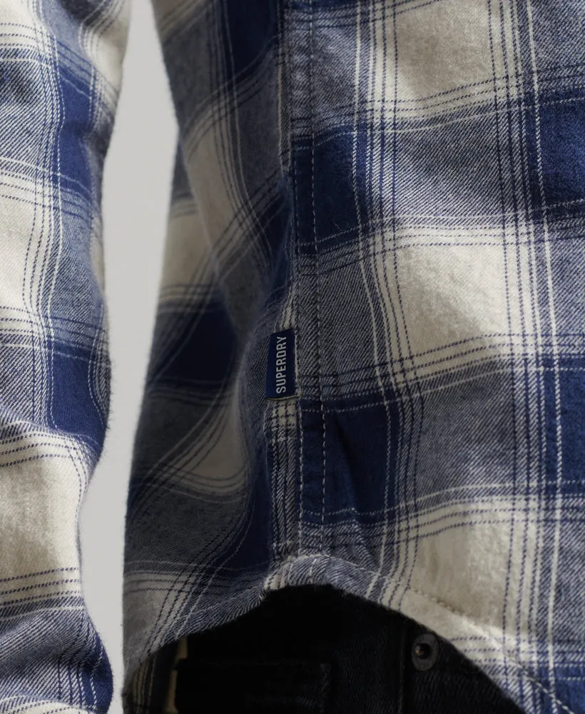 Vintage Check Shirt | Navy Off White Ombre