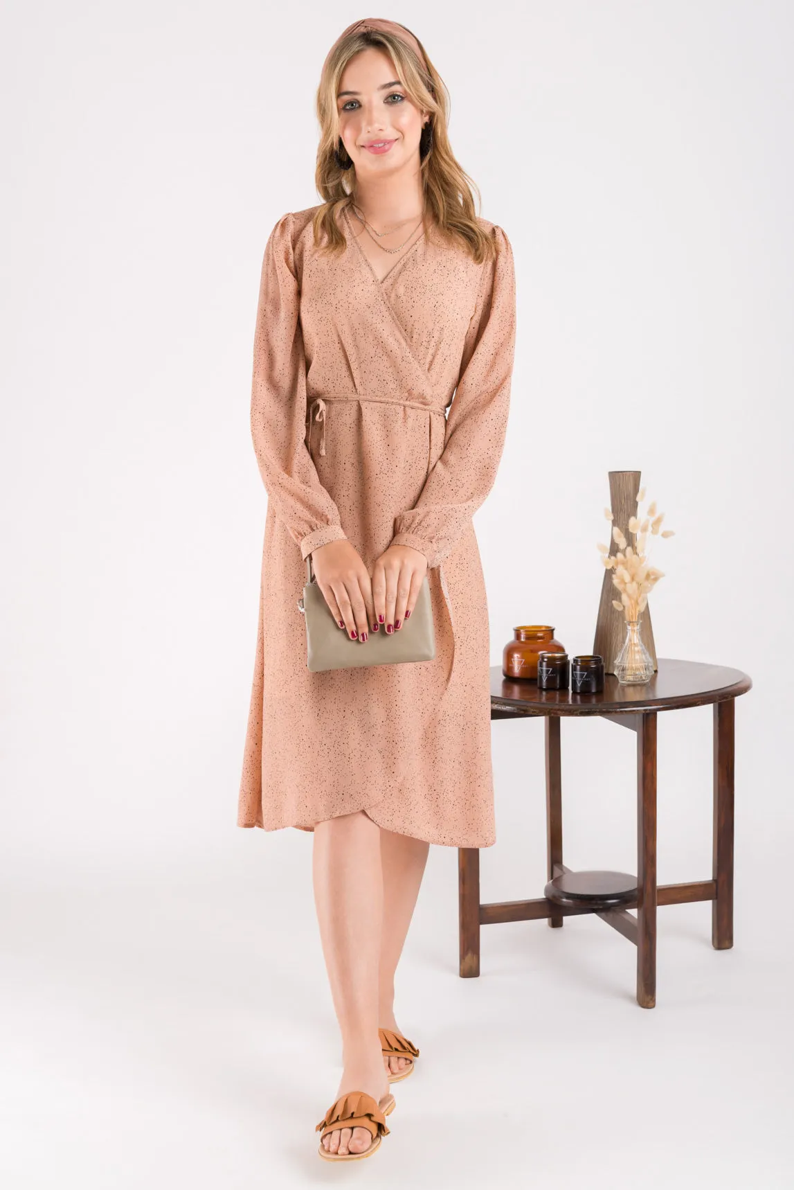 Wrap Dress - Blush