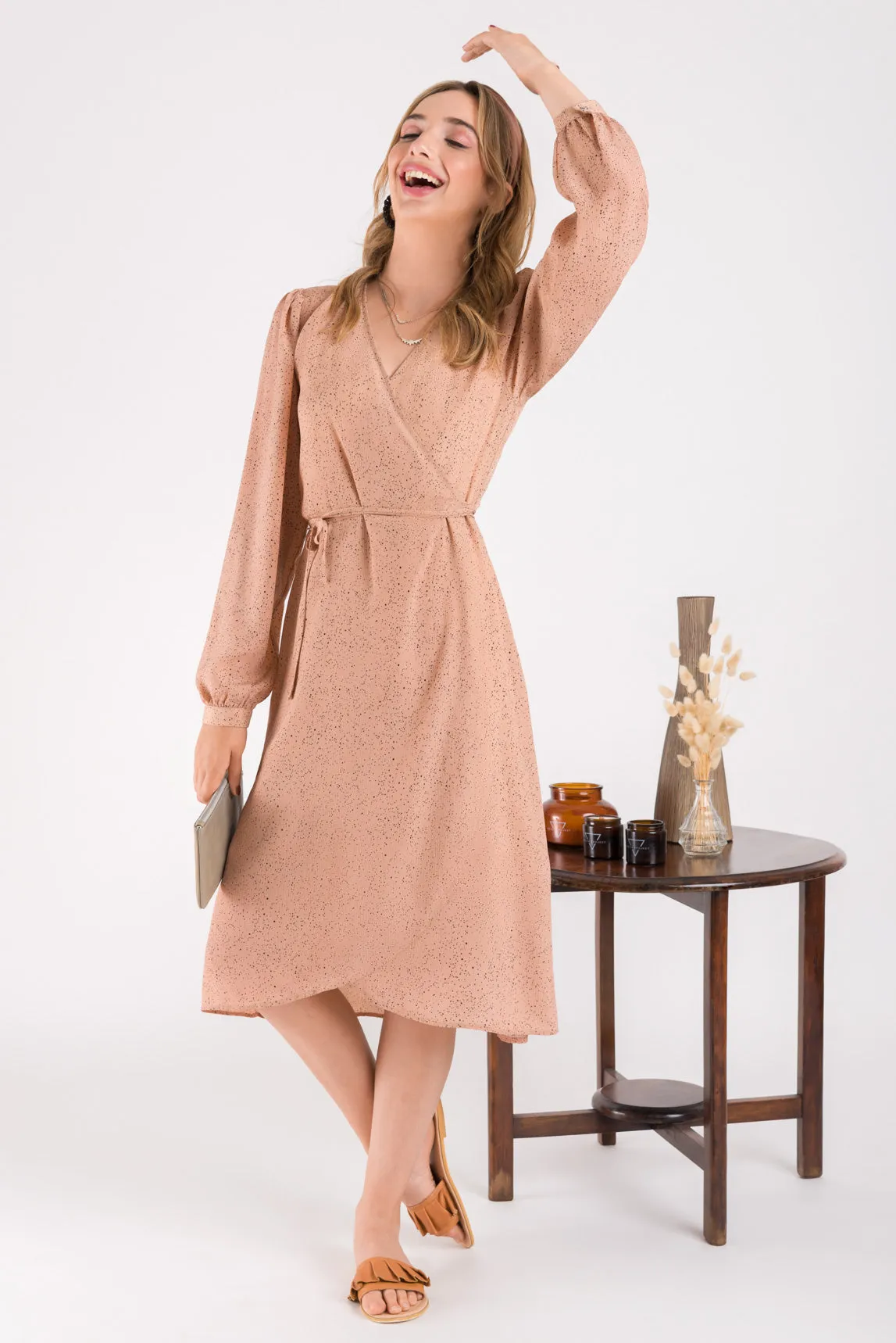 Wrap Dress - Blush