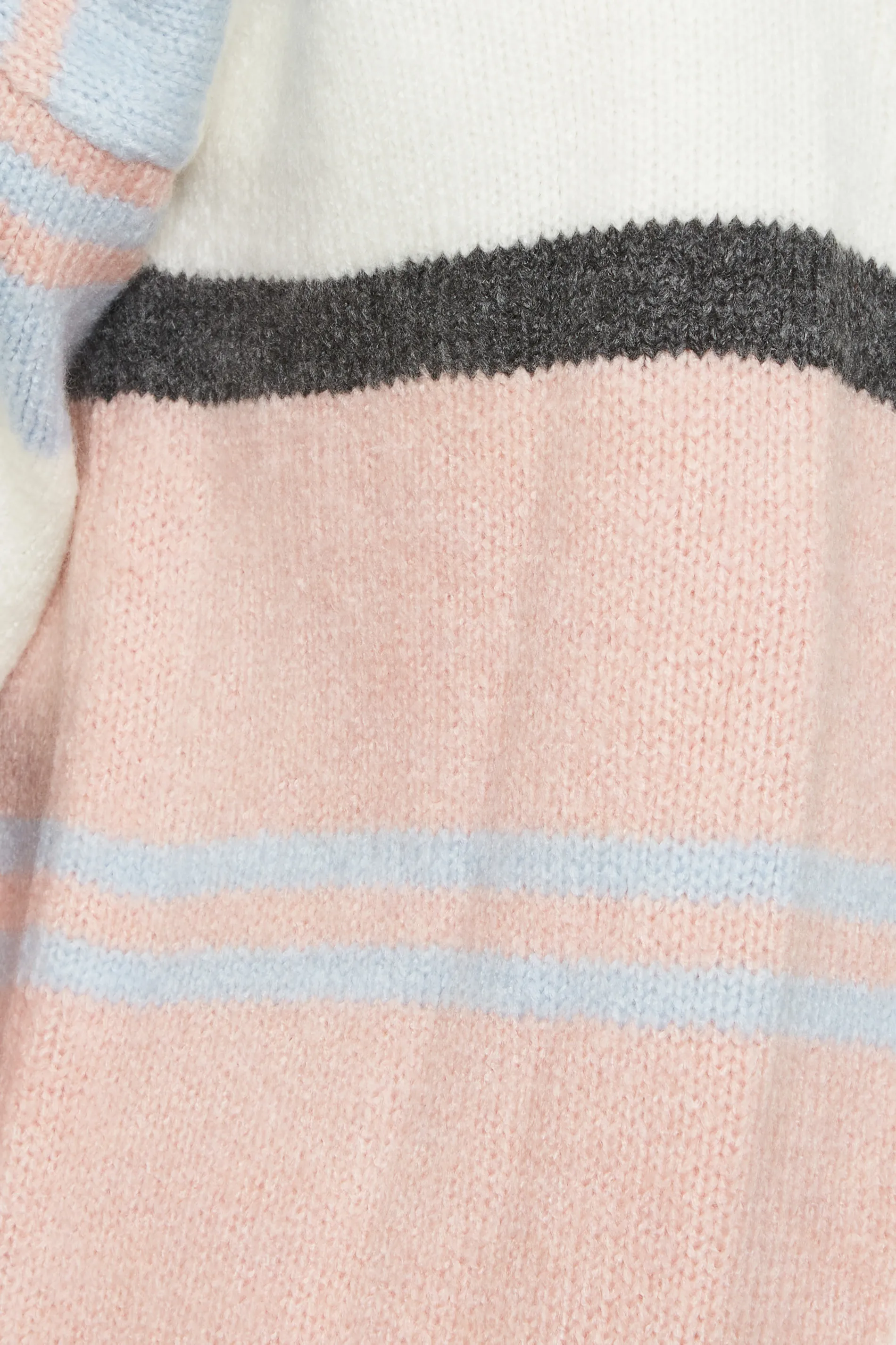 YOURS Curve Pink Colour Block Striped Cardigan