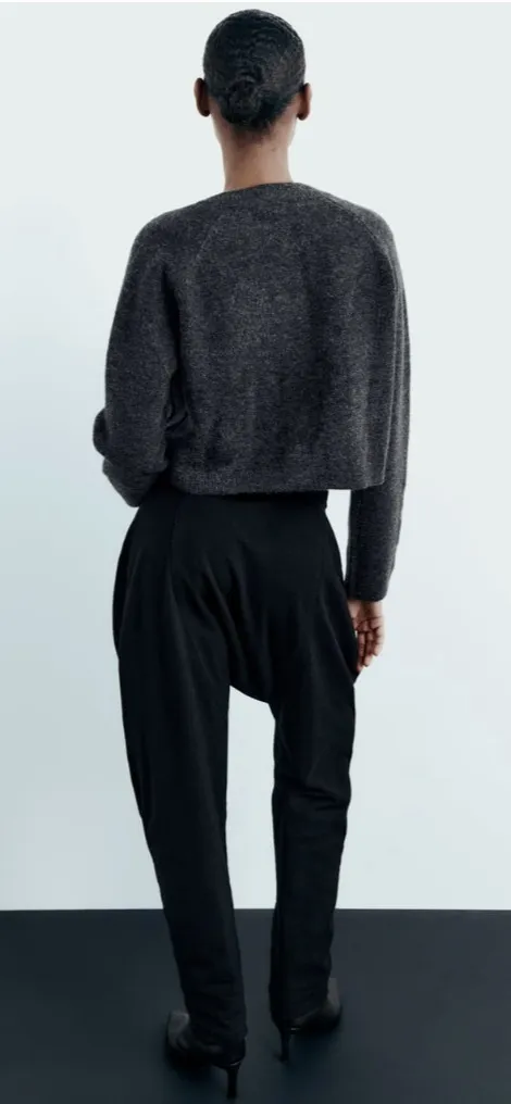 ZARA  |Casual Style Wool Long Sleeves Plain Cardigans