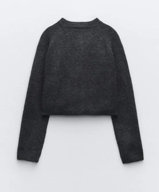 ZARA  |Casual Style Wool Long Sleeves Plain Cardigans